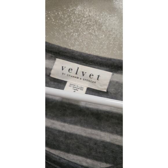 Graham and Spencer small beautiful cotton striped white top made in USA!!! - Picture 3 of 3